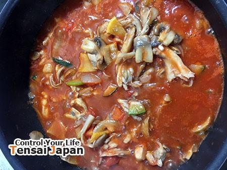 筋トレ食にオートミール入りラザニア材料